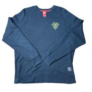 Nike Kobe Bryant Diamond‎ Crewneck Sweatshirt XL Navy Mamba Sheath Logo Rare